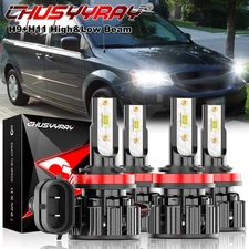 For Dodge Grand Caravan 2011-2019 LED Headlight Bulbs High Low Beam Combo 6000K