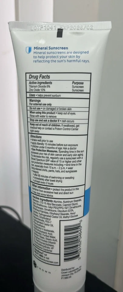Protector solar sensible Blue Lizard FPS 50+ (5,0 0Z) loción mineral - UVA/UVB Foto 2 de 2