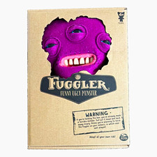 Fuggler Funny Ugly Monster 9" Purple Alien 3 Blue Eyes Teeth Plush NIB 2018 Rare