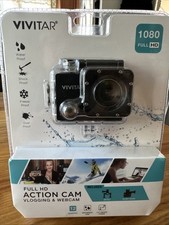 Vivitar 1080 Full HD Action Cam Vlogging Webcam Black DVR786HD 12Megapixels