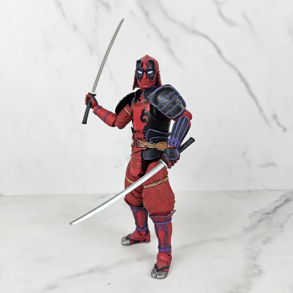 Marvel Kabuki Deadpool Action Figure Meisho Manga Realization Bandai 2018 - Image 3 of 4