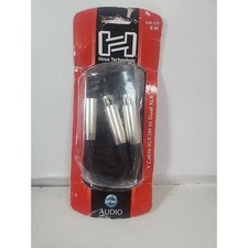 Hosa YXF-119 6" XLR Male Dual XLR Female Splitter Y-Adapter Combiner Cable