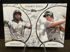 2025 Topps Dynamic Duals #35 Jose Canseco Lawrence Butler Base Box Set
