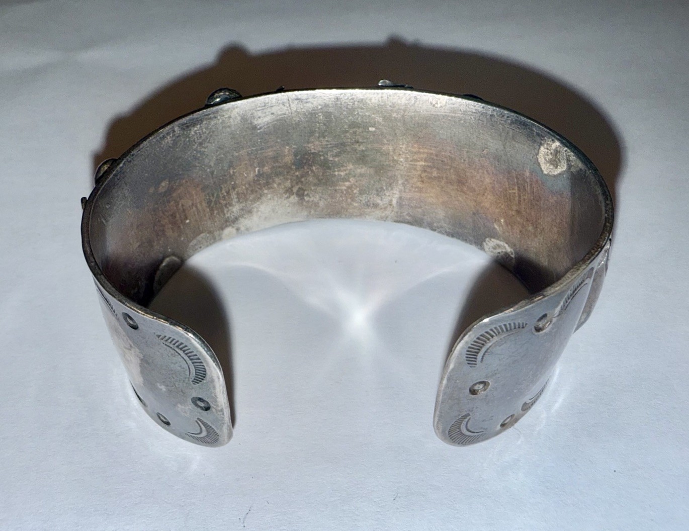 Native American Solid Sterling Silver Natural Tur… - image 7