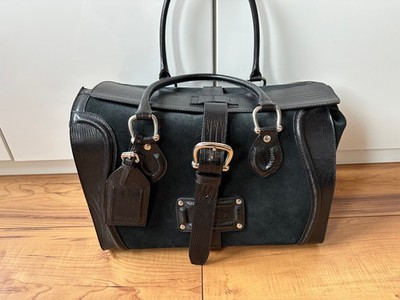 100%ORIG RUNWAY DSQUARED ECHT LEDER 40CM WEEKENDER TASCHE F/W08 ULTRA RARE