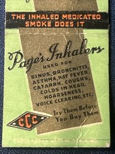 THE INHALDED MEDICATED SMOKE DOES IT Inhaler ASTHMA Hay Fever Cough BRONCHITIS