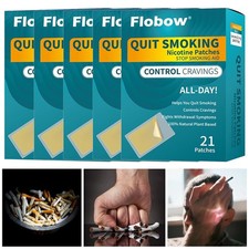 Step 1 Quit Smoking Patches 21mg, Nicotine Patch Stop Smoking Aid, 21-105 Count