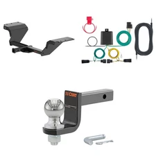 CURT Class 2 Trailer Hitch & Wiring Harness Tow Kit, 45148 Ball Mount 12185