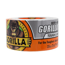 Gorilla Tough  Wide Tape Silver 2.88in x25yd Heavy Duty Weatherproof