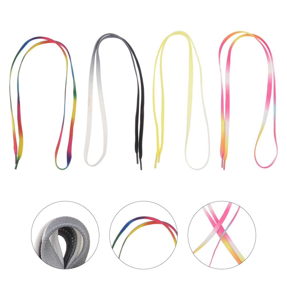 APL 4 Paia Lacci Sfumati Multifunzione Scarpe Cinghie Resistenti