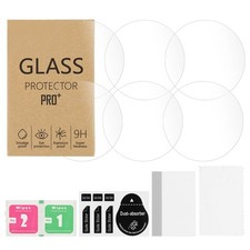 6 Pcs Watch Glass Screen Protectors 45mm - Tempered Glass Clear Film