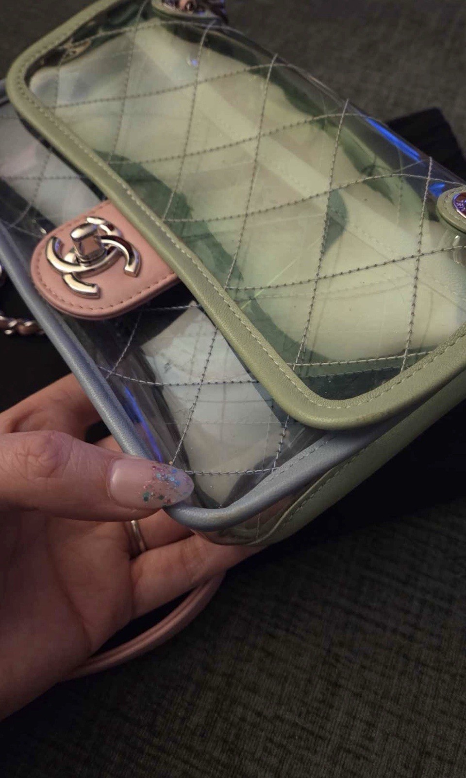 Chanel Coco Splash PVC Mini Rectangular Flap Bag - image 7