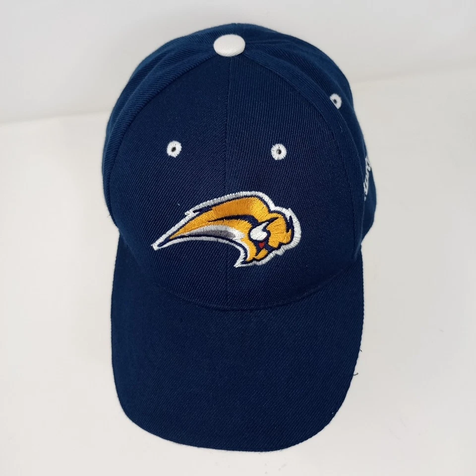 Buffalo Sabres NHL Old Logo MK Cap Navy Blue Adjustable Baseball Cap Hat - Image 4 of 4