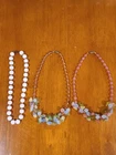 Vintage Costume Jewelry / Lot of 3 / New Condition Necklaces