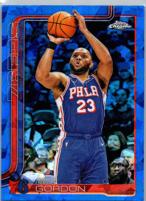 2025-26 Topps Chrome Sapphire Eric Gordon #184 Sapphire Ice Philadelphia 76ers