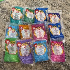 Mcdonald  s Ty Teenie Beanie Babies Happy Meal 1999 Complete Set of 12 Sealed