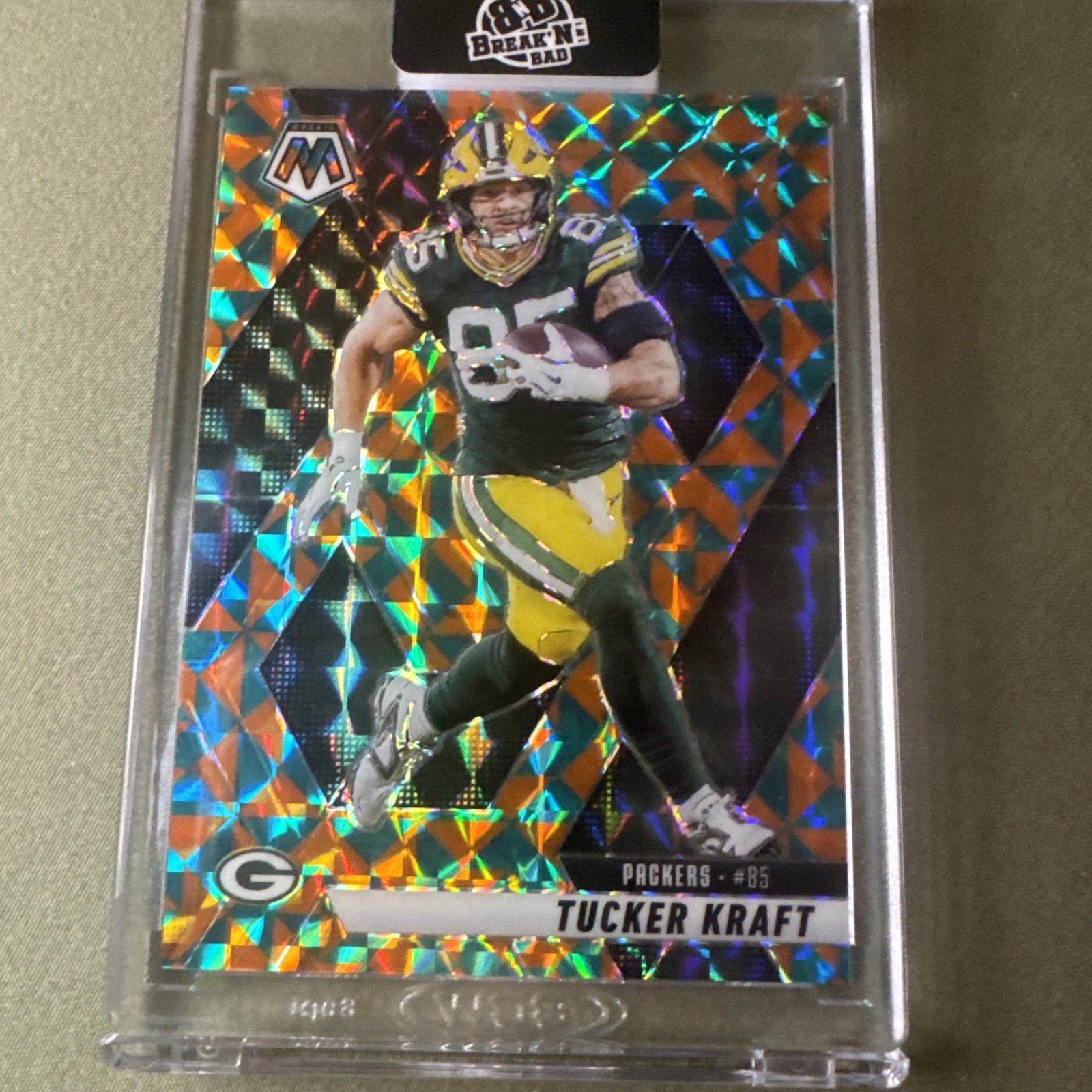 2025 Panini Mosaic Tucker Kraft Tessellation Prizm #/15 Packers 