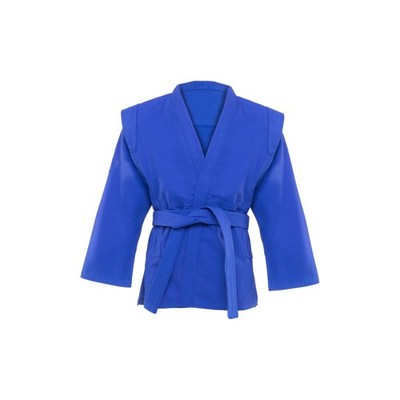 SAMBO JACKE BLAU, INKL. GÜRTEL, 110-200cm, 100% Baumwolle