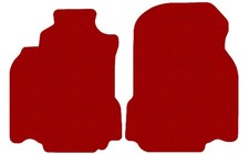 Basic Tappeti ANTERIORI per Nissan Cube 2008-2011, Rosso Tappetini