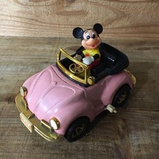Vintage Japanese Tin Toy Car Wind Up 1983 Mickey Mouse Volkswagen