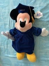 2002 Graduate Mickey Plush 16   New With Tags. Disneyland  FREE SHIPPING