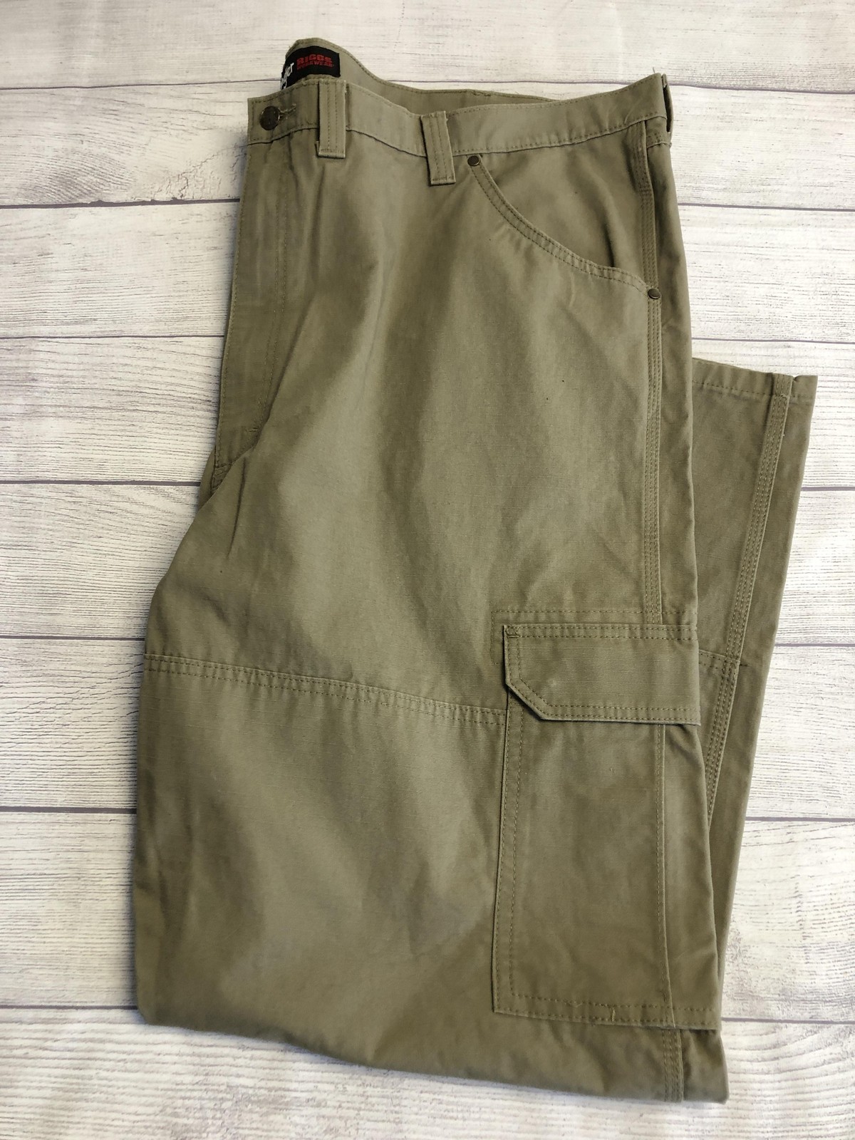 Mens 50x32 Green Cargo Big & Tall Utility