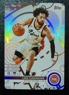 2025 TOPPS MATCH ATTAX CADE CUNNINGHAM DETROIT PISTONS WHITE #24