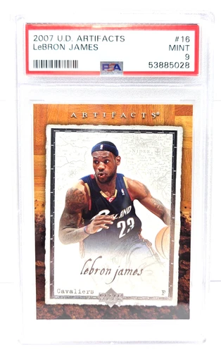 2007 Upper Deck Artifacts LeBRON JAMES Basketball Card PSA 9 MINT