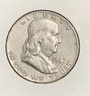 1957 D Benjamin Franklin Half Dollar