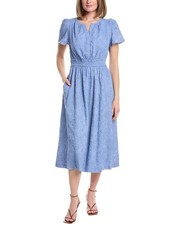 Anne Klein Embroidered Midi Dress Women's