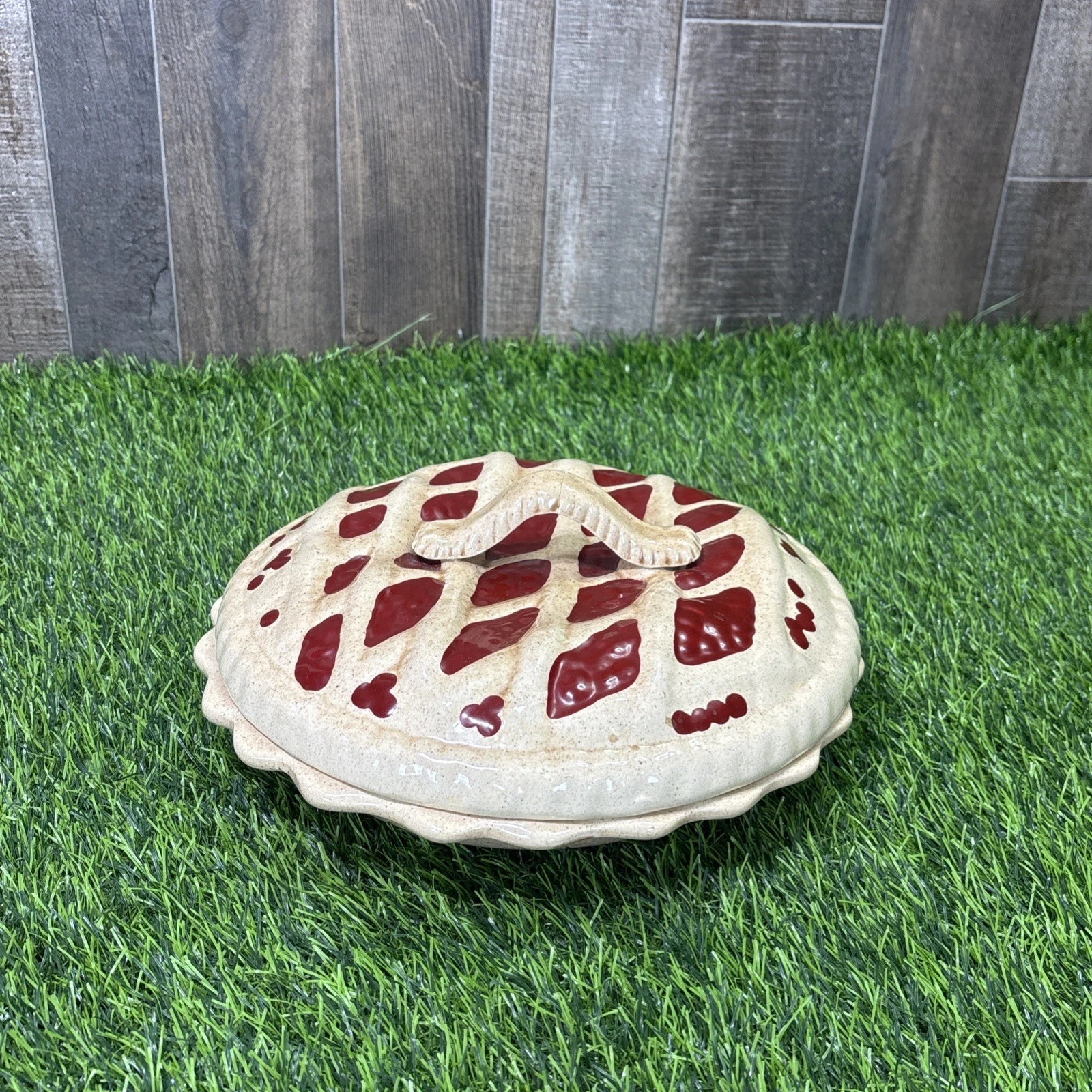 Vintage Ceramic Pie Dish W Lid Rustic Farmhouse Cottagecore Kitchen Decor
Opens in a new window or t