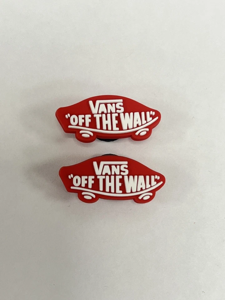 JIBBITZ X2 Vans Off The Wall Skateboard Rare Croc Charms