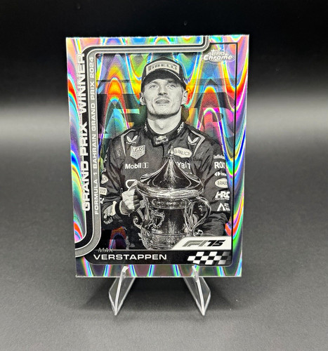 Max Verstappen [Black White RayWave Refractor] #93 2025 Topps Chrome Formula 1