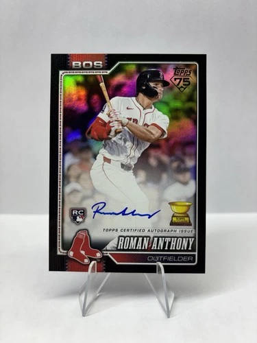 2026 Topps ROMAN ANTHONY RC Black On Card AUTO #’D 06/10 #189 Red Sox 189