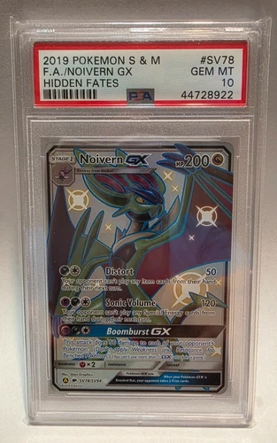 2019 * NOIVERN GX Hidden Fates (#SV78 PSA 10 GEM MT) Sun & Moon * Pokemon