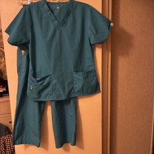 WonderWink Origins Bravo Scrub Set.ID Bungee Loop And Accessory Loop.Blend. Sz M