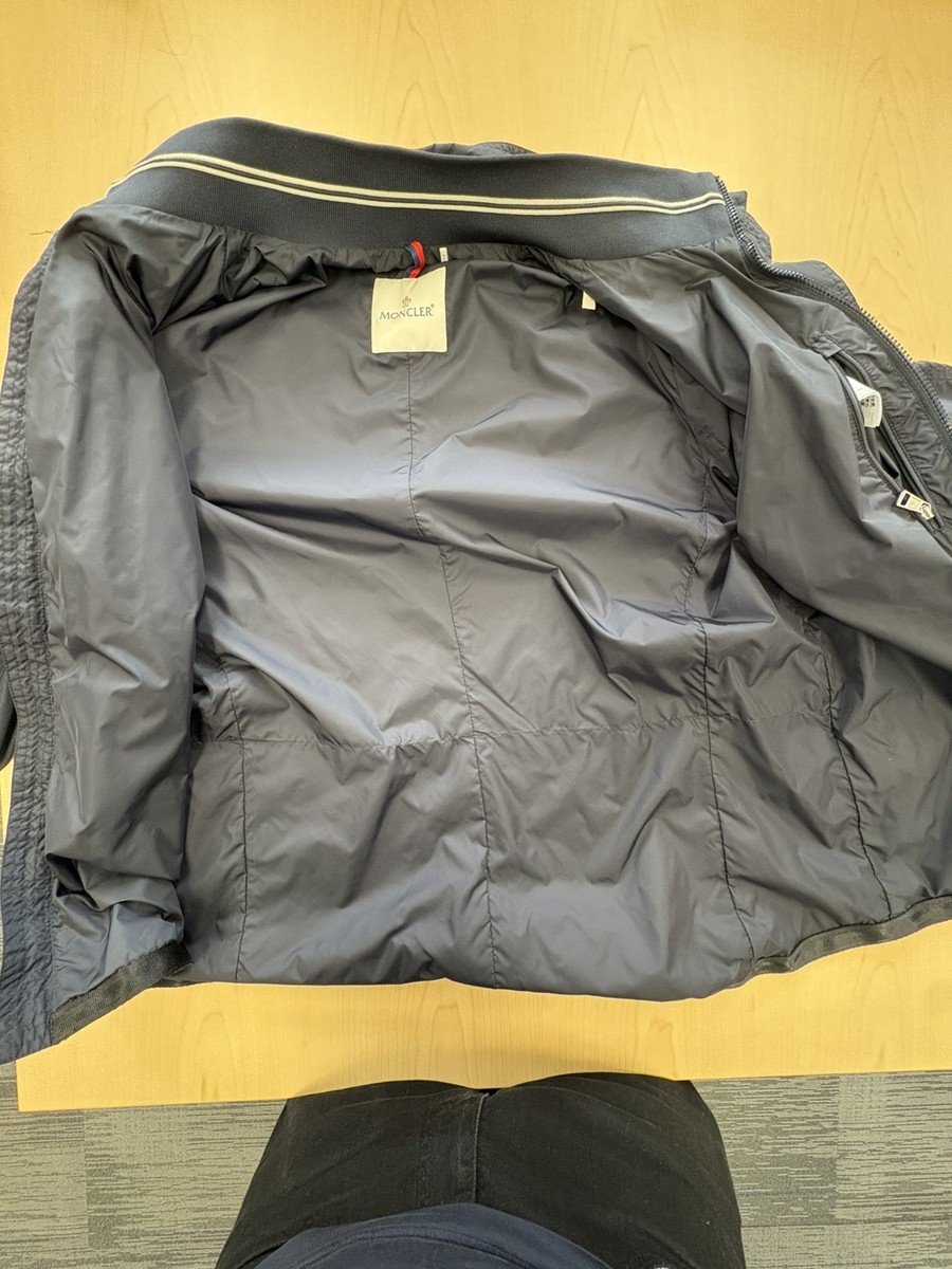 Authentic Moncler Mate Giubbotto Jacket Size 5 Navy Lightweight 