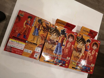 Dragon Ball Z x One Piece Son Goku Luffy D Monkey Banpresto, 40th