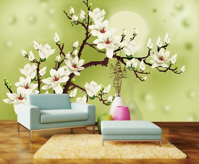 3D Flower Branch 28757NA Wallpaper Wall Murals Removable Wallpaper Fay
