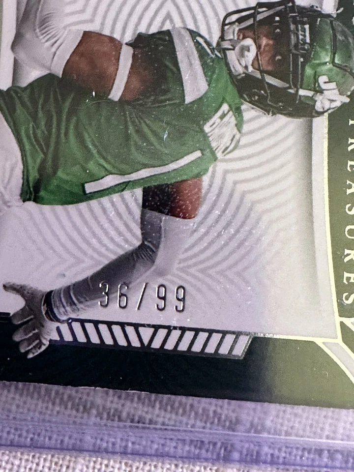 2022 National Treasures AHMAD "SAUCE" GARDNER Rookie RC Dual Patch /99 NY JETS - Image 3 of 3