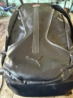 Puma DUCATI Corse Motorcycle Backpack Laptop Black Book Bag Racing (Pre-Owned)