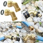 PLG Garden Hose Elbow Connector,45 Degree Extender,Solid Brass Adapter