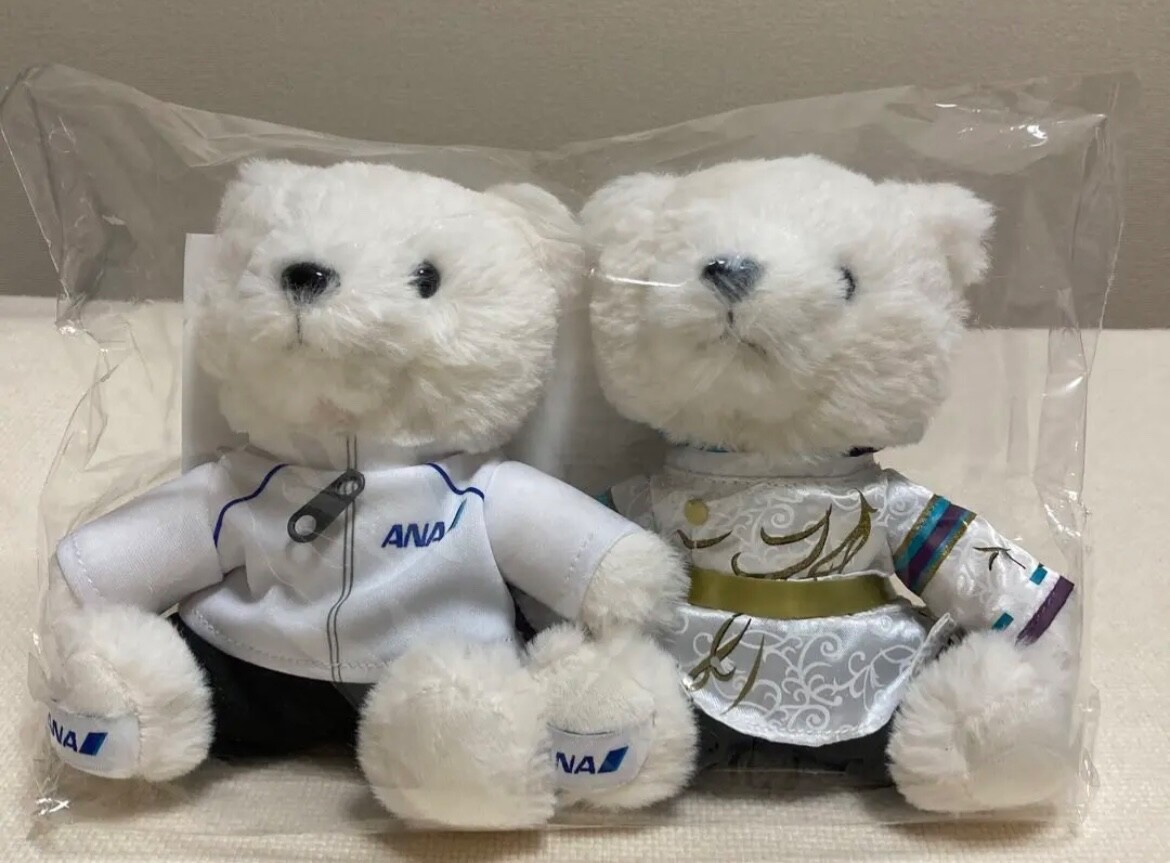 アイドル Yuzuru Hanyu Gift Set Yuzuru Hanyu ANA Official Flight Bear YUZU Set Plush Doll Toy
