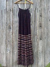 Ecote Maxi Dress Women’s Multicolor Sz S Sleeveless Backless Boho Festival *327