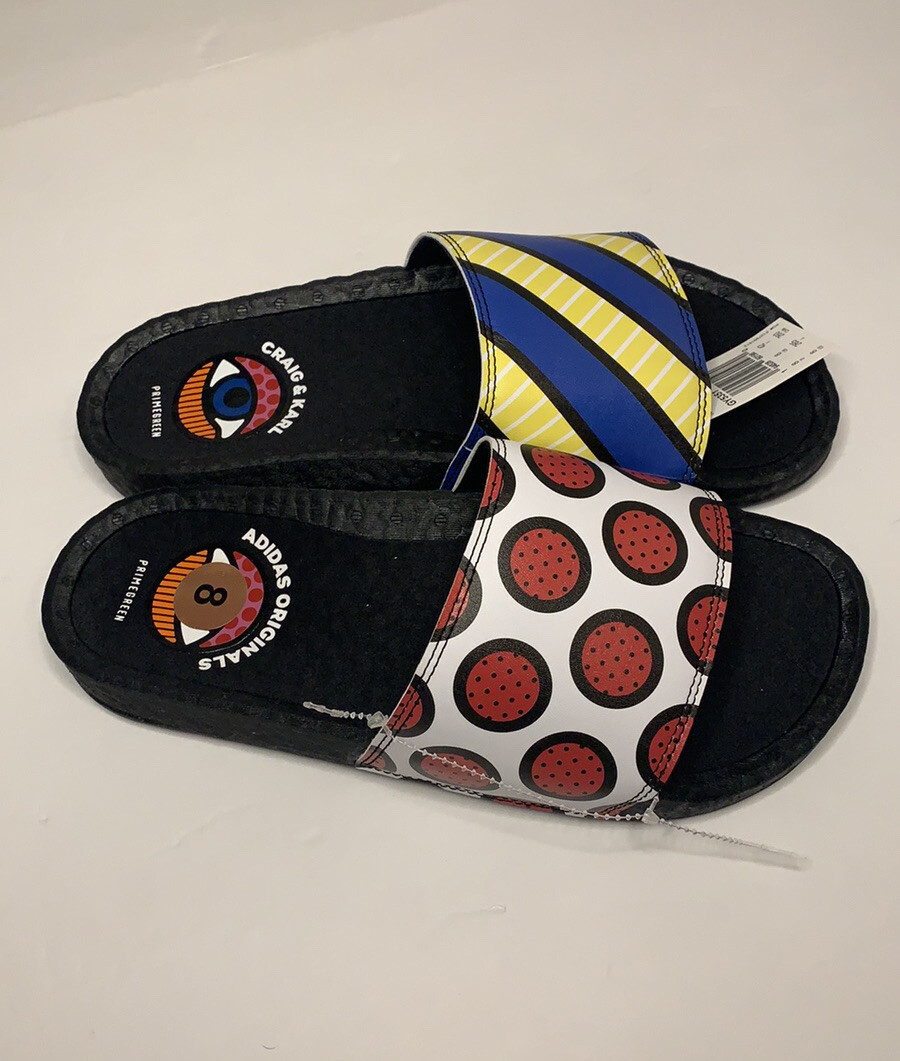 Adidas Adilette Boost Sandals Craig & Karl NWT Adidas x Craig & Karl Adilette Boost Slides Sandal Pop Art  main image 4