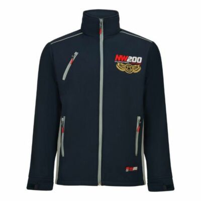 Official North West 200 Navy Blue Softshell Jacket - 20NW-AJ