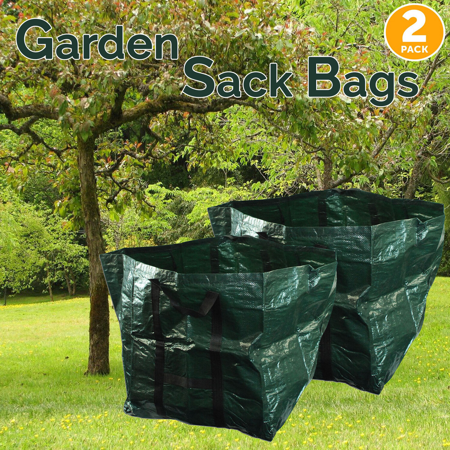 Garden Rubbish Waste Bags Sack Bin Refuse Sack Leaf Grass Bag Shower