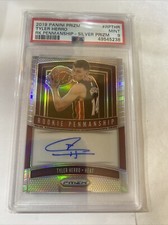 2019-20 Prizm Tyler Herro Rookie Penmanship Silver Prizm PSA 9 Mint