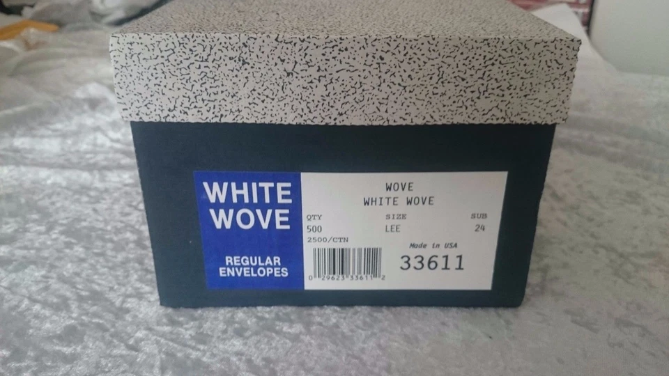 Sobres Baroniales Blancos Invitaciones Tarjeta Boda Anuncio 500 5 1/4 x 7 1/4 Foto 2 de 3