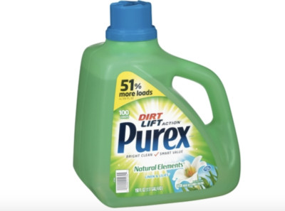 5 BottlesPurex Detergent Dirt Lift Action Natural Elements, Linen & Lilies 150oz